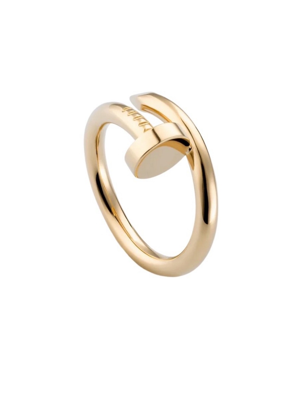 Generic Gold Stainless Steel Nail Cuff Ring